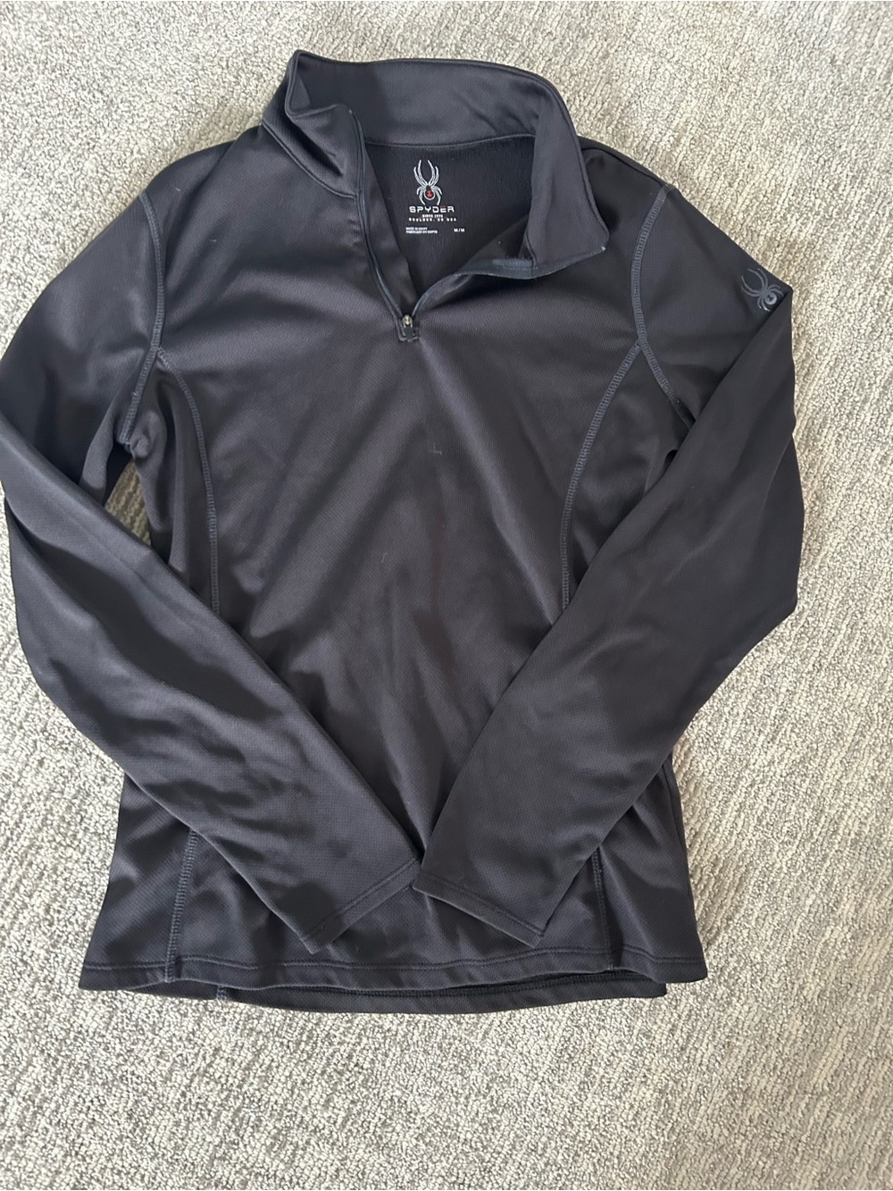Spyder Black Women’s Quarter-Zip Performance Jacket